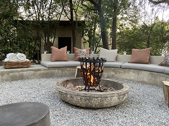 The firepit - Our favourite space
